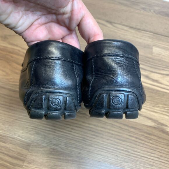 Born Men’s Allan Black Leather Driving Slip-On Loafers Size 10M - Picture 4 of 11